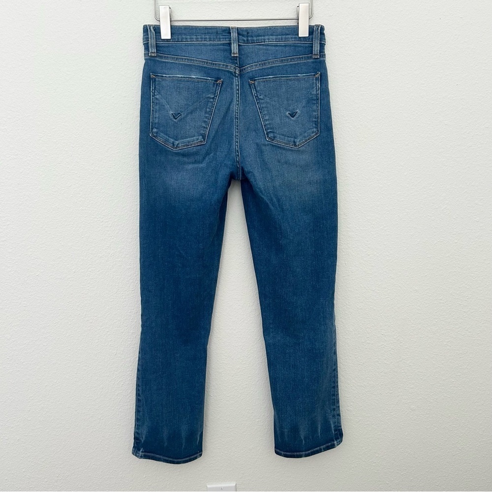 Hudson Jeans Barbara Straight Leg Denim Pants Ankle High Waist Blue Size 26 - Picture 7 of 16